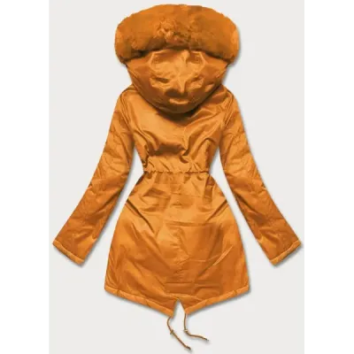 Dámská zimní bunda parka MODA762 pomerančová