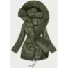 Dámská zimní bunda parka MODA762 army