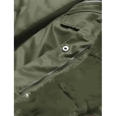 Dámská zimní bunda parka MODA762 army