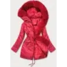 Dámská zimní bunda parka MODA762 červená