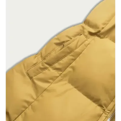 Dámská vesta s kapucí MODA721 žlutá