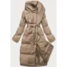 Dámská zimní listová bunda MODA737 béžová