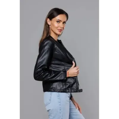 Dámská koženková bunda MODA8008 černá