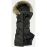 Dámská vesta s kožíškem MODA787 army