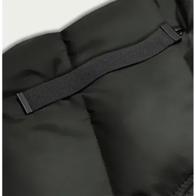 Dámská vesta s kožíškem MODA787 army