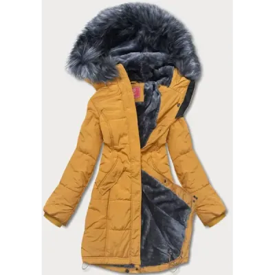 Dámská zimní bunda MODA21305 žlutá