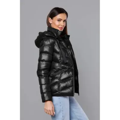Dámská krátká zimní bunda MODA3066 černá