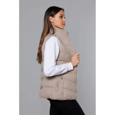 Dámská vesta MODA719 tmavě béžová