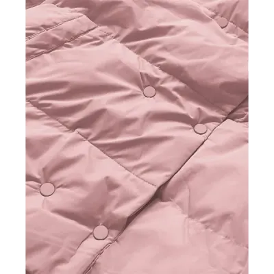 Krátká dámská zimní bunda MODA729 růžová