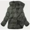 Krátká dámská zimní bunda MODA729 army