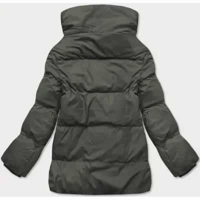 Krátká dámská zimní bunda MODA729 army