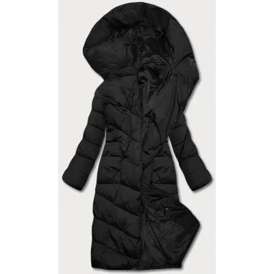 Dlouhá dámská zimní bunda MODA033 černá