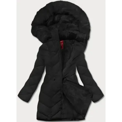 Dámská zimní bunda s kapucí MODA21308 černá