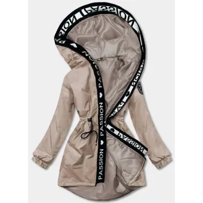 Dámská parka oversize MODA080 cappuccino