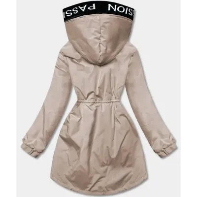 Dámská parka oversize MODA080 cappuccino