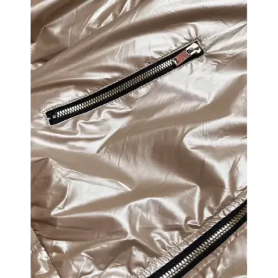 Krátká dámská přechodná bunda MODA8077 béžová