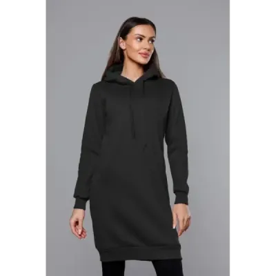 Dlouhá dámská tepláková mikina MODA0005 černá