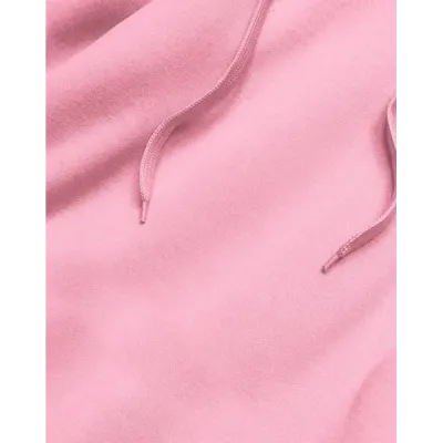 Dlouhá dámská tepláková mikina MODA0005 světle růžová