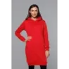 Dlouhá dámská tepláková mikina MODA0005 červená