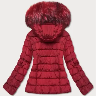 Krátká dámská zimní bunda MODA0091 červená