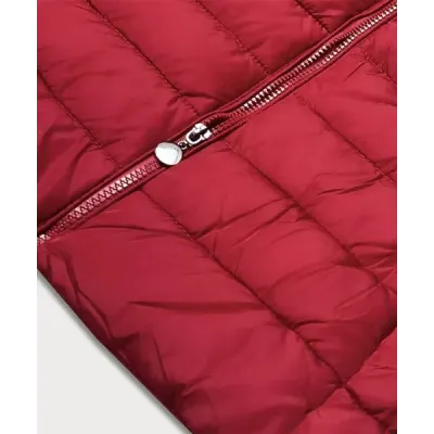 Krátká dámská zimní bunda MODA0091 červená