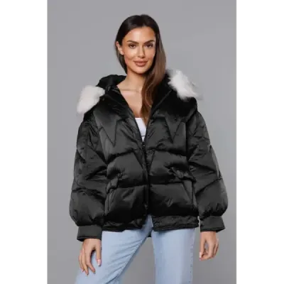 Dámská zimní bunda oversize MODA1109 černá
