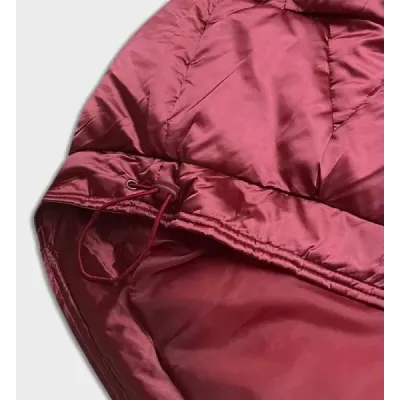 Dámská zimní bunda oversize MODA1109 bordó