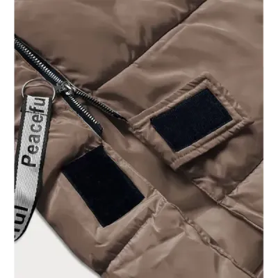 Dámská zimní bunda MODA3038 coffee