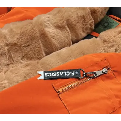 Dámská zimní bunda parka MODACAN588 pomerančová