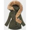Dámská zimní bunda parka MODACAN588BIG khaki