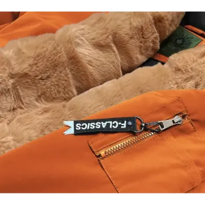 Dámská zimní bunda parka MODACAN588BIG pomerančová