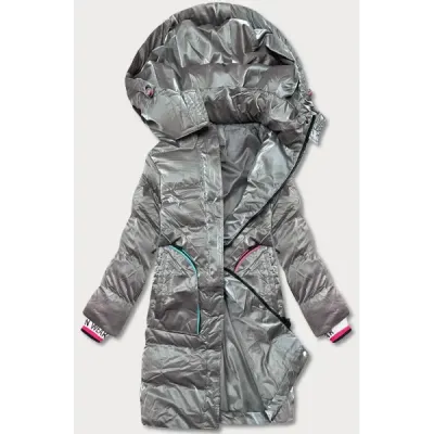 Dámská zimní bunda MODA594 šedá