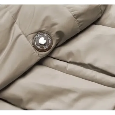 Dámská zimní bunda MODA865 béžová