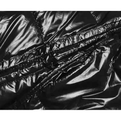 Oboustranná metalická zimní bunda MODA7901 černo-béžová