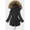 Dámská oboustranná zimní bunda MODA21508 černá