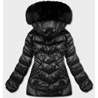 Krátká dámská bunda MODA8069 černá