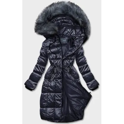 Dámská metalická bunda MODA8073 modrá Dámská metalická bunda MODA8073 modrá