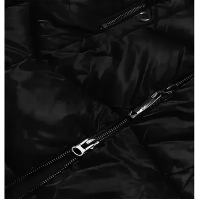 Dámská metalická zimní bunda MODA8072 černá