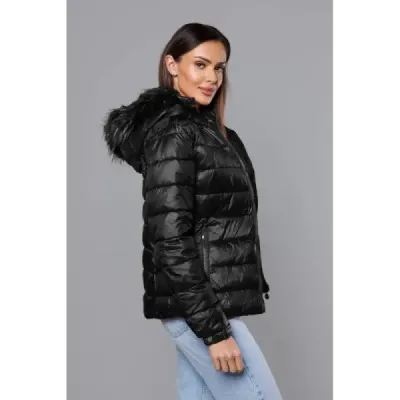 Krátká dámská zimní bunda MODA0129 černá