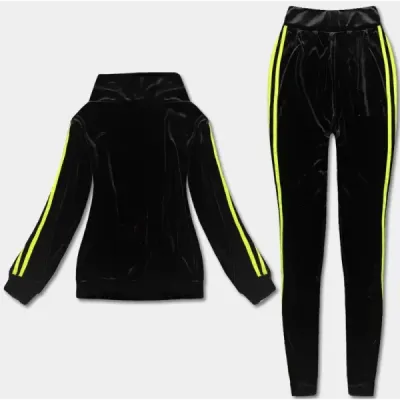 Dámská sportovní souprava s legínami MODA9967 černo-limetková