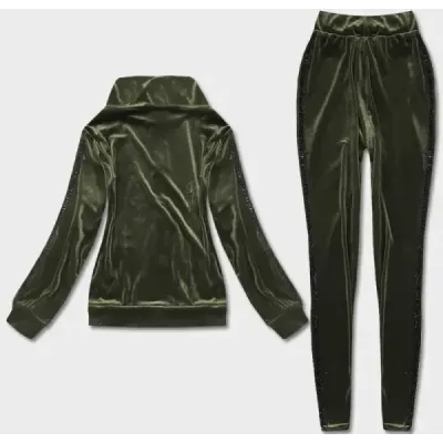 Dámská souprava mikina a legíny MODA9968 zelená