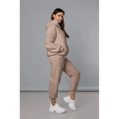 Teplá dámská souprava MODA1104 béžová