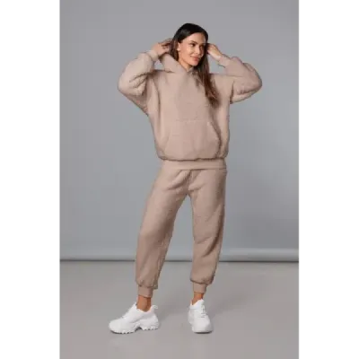 Teplá dámská souprava MODA1104 béžová