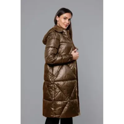 Dámská přechodná bunda MODA2081 hnědá