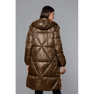 Dámská přechodná bunda MODA2081 hnědá