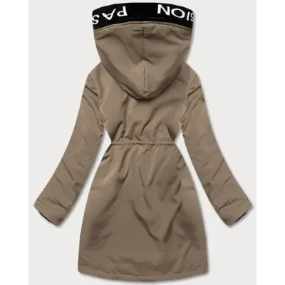 Dámská bunda s kožešinovou podšívkou MODA8115 béžová