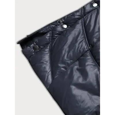 Lehká dámská zimní bunda MODA203 tmavě modrá