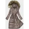 Lehká dámská zimní bunda MODA201 cappuccino