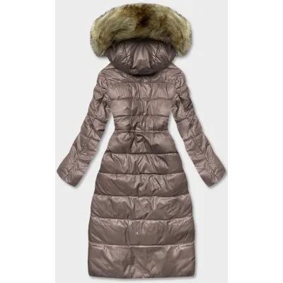 Lehká dámská zimní bunda MODA201 cappuccino