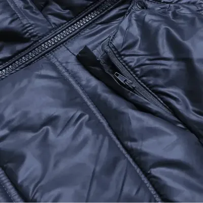 Dámská prošívaná přechodná bunda MODA205 tmavě modrá